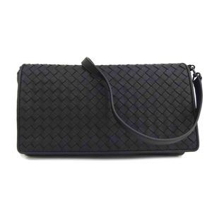 Bottega Veneta Intrecciato Shoulder Bag Black